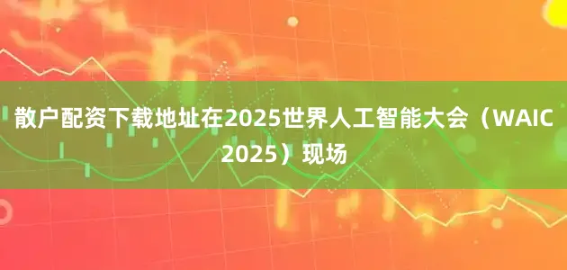 散户配资下载地址在2025世界人工智能大会（WAIC2025）现场
