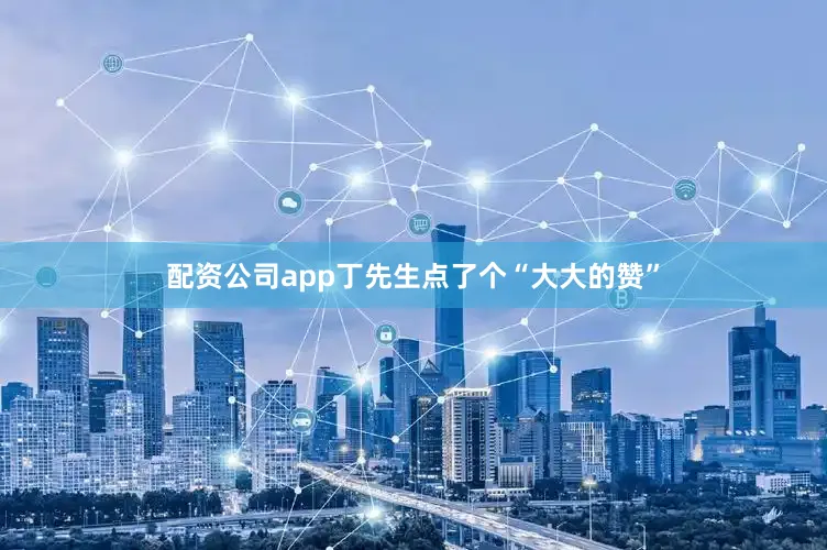 配资公司app丁先生点了个“大大的赞”
